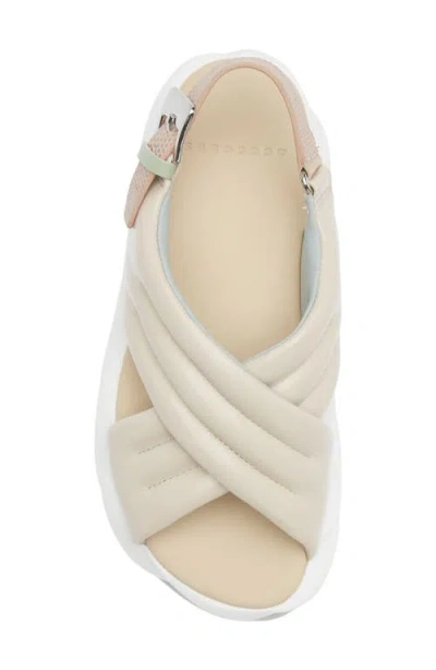4ccccees Mellow Mana Platform Slingback Sandal In White