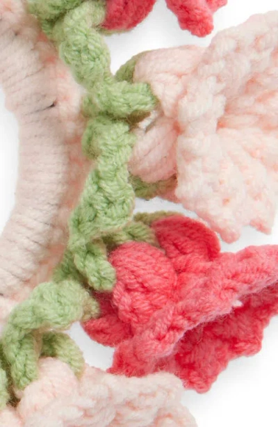 Cara Floral Crochet Scrunchie In Multi