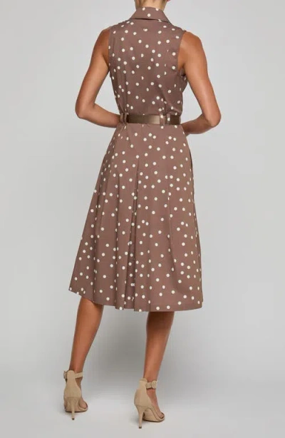 L'agence Kylo Polka Dot Belted Shirtdress In Multi