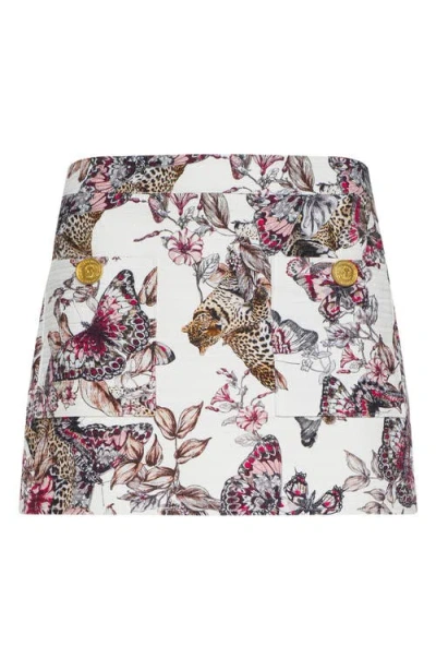 L'agence Cyra Low Rise Mini Skirt In Multi