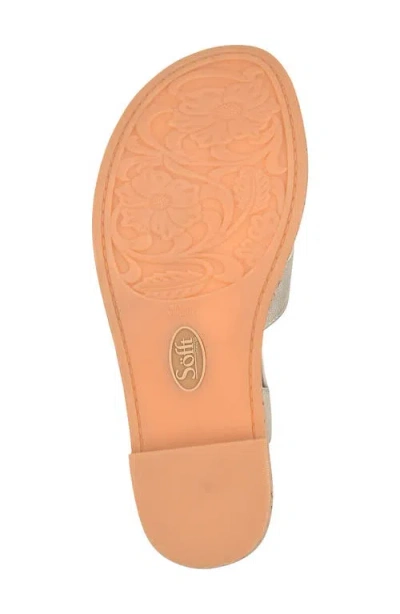 Söfft Capri Ankle Strap Platform Sandal In Silver