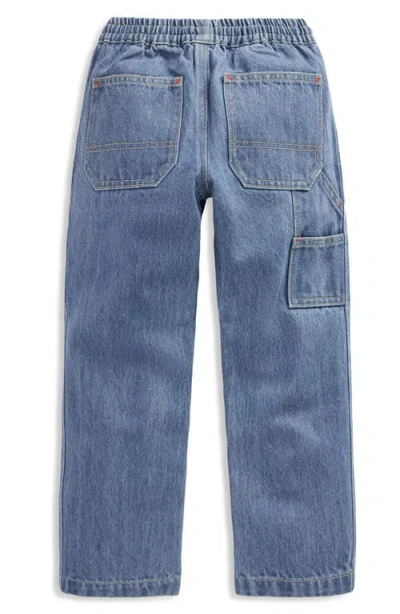 Mini Boden Kids' Pull-on Carpenter Jeans In Blue