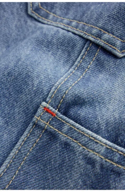 Mini Boden Kids' Pull-on Carpenter Jeans In Blue