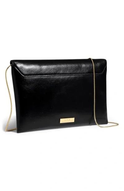 Alexis Bittar Leather Envelope Clutch In Black
