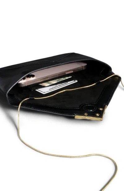 Alexis Bittar Leather Envelope Clutch In Black