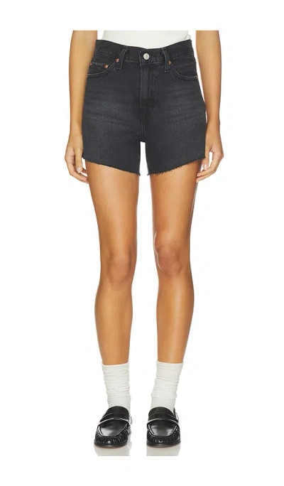Levi's Levi S Ribcage Denim Shorts In Black