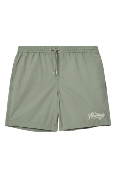 Allsaints Odyssey Swimshort In Green