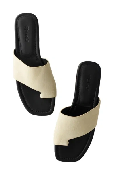 Madewell The Maycie Toe Loop Slide Sandal In Neutral