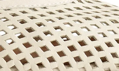 Madewell The Remy Mary Jane Flats In Perforated Leather Vintage Muslin In White