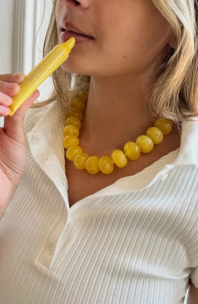 Baublebar Joan Semi-precious Necklace In Yellow
