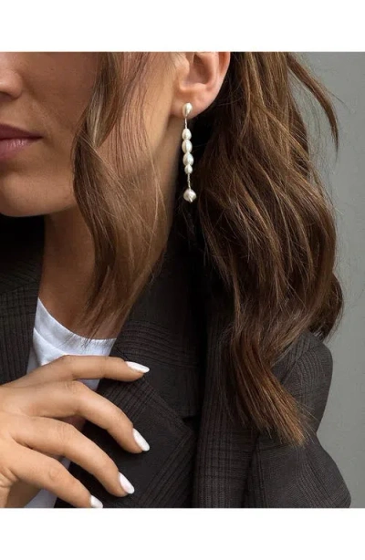 Baublebar Cindy Glass Pearl Earrings In Metallic