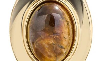 Baublebar Samira Gold Stud Earrings In White