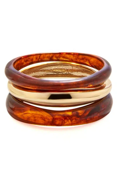 Baublebar Raven Set Of 3 Bangle Bracelets In Gold