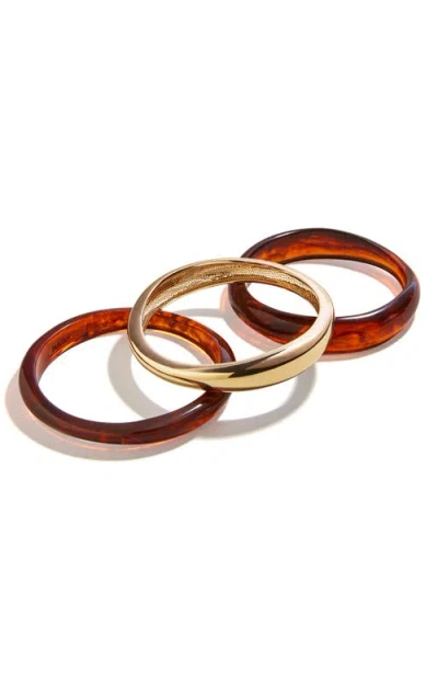 Baublebar Raven Set Of 3 Bangle Bracelets In Gold