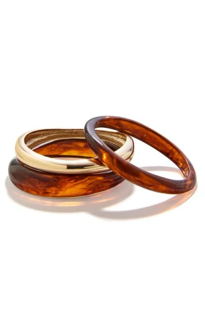 Baublebar Raven Set Of 3 Bangle Bracelets In Gold