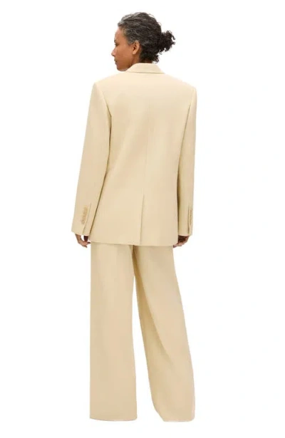 Another Tomorrow Oversized Tailored Jacket In Neutral