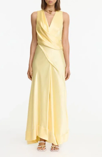 Acler Eastoncroft Maxi Dress In Yellow