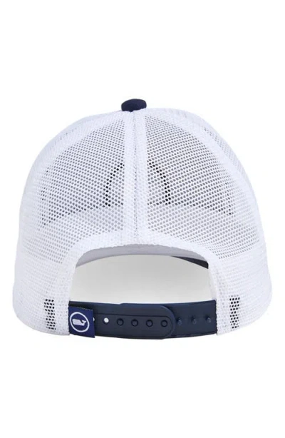 Vineyard Vines Whale Dot Performance Trucker Hat In Pattern