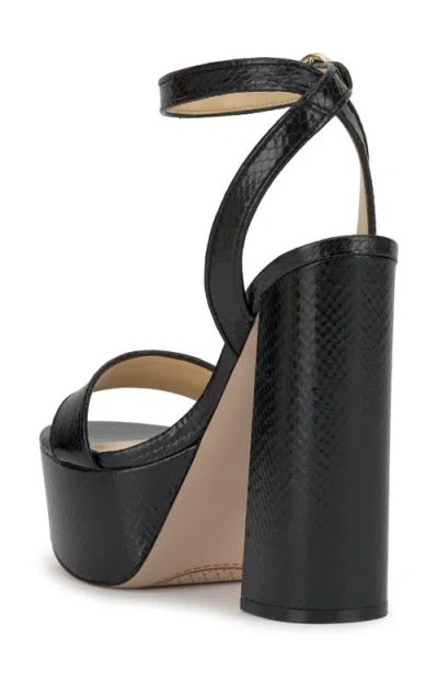 Jessica Simpson Axtyn Ankle Strap Platform Sandal In Black