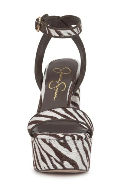 Jessica Simpson Axtyn Ankle Strap Platform Sandal In Multi