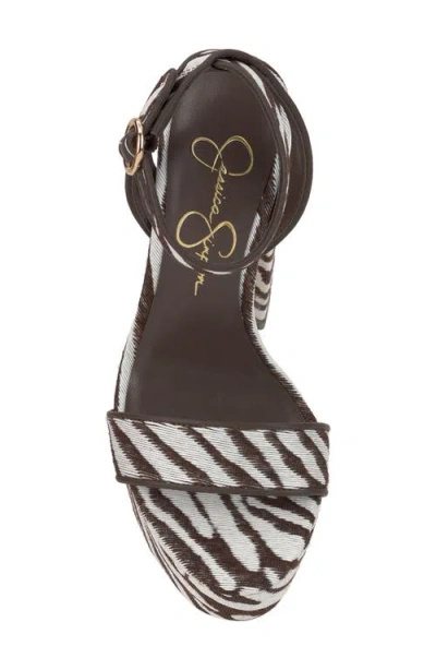 Jessica Simpson Axtyn Ankle Strap Platform Sandal In Multi
