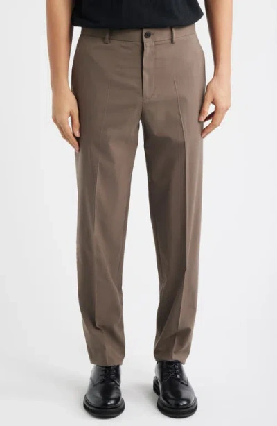 Theory Curtis Drawstring Pant In Motion Wool In Brown