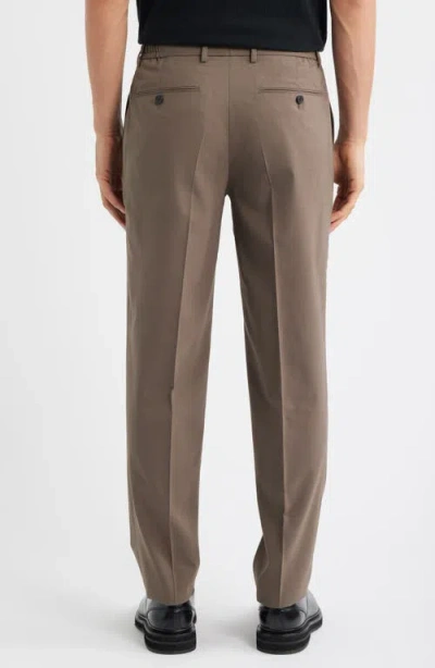 Theory Curtis Drawstring Pant In Motion Wool In Brown