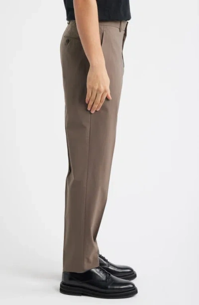 Theory Curtis Drawstring Pant In Motion Wool In Brown