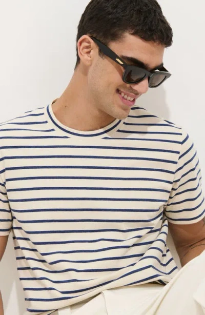 Alex Mill Standard Striped Tee In Cotton In Neutral