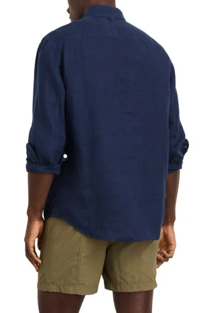Alex Mill Mill Linen Button-down Shirt In Blue