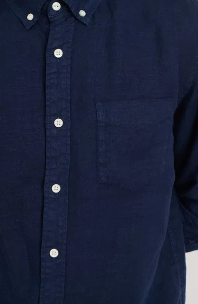 Alex Mill Mill Linen Button-down Shirt In Blue