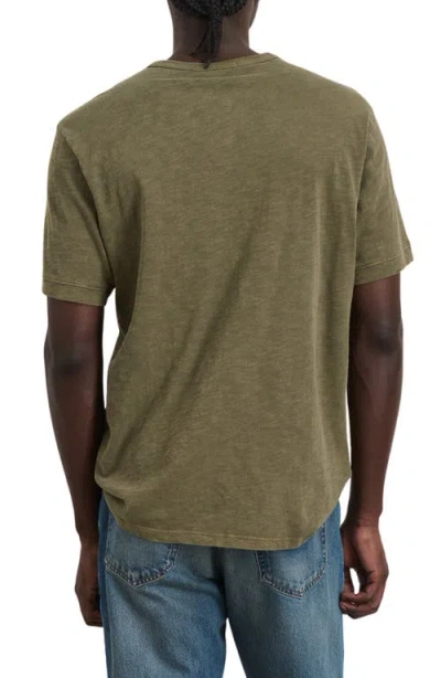 Alex Mill The Standard T-shirt In Slub Cotton In Olive Grey