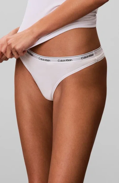 Calvin Klein Assorted 5-pack Cotton Blend Thongs In Multi