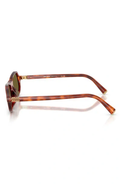Miu Miu 0mu B10su Rectangular Tortoiseshell Sunglasses In Neutral