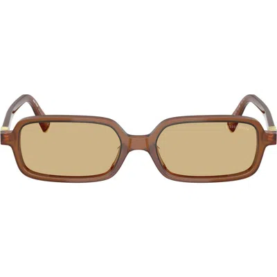 Miu Miu 51mm Rectangular Sunglasses In Yellow