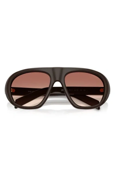 Prada Eyewear Oversized Pilot Sunglasses In White