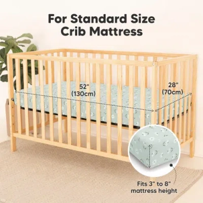 Keababies 2-pack Isla [protect+] Waterproof Crib Sheets In Multi