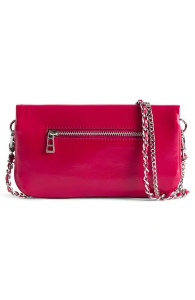 Zadig & Voltaire Womens Record Rock Nano Leather Clutch Bag In Black