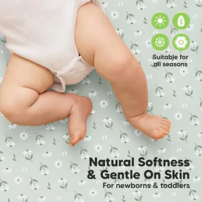 Keababies 2-pack Soothe [protect+] Waterproof Crib Sheets In Multi