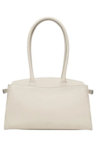 Oryany Harper Leather Shoulder Bag In White