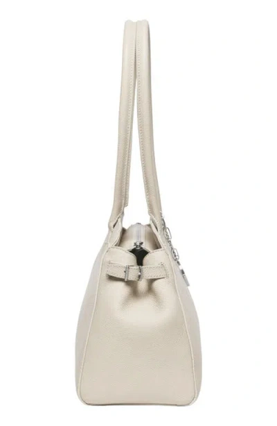 Oryany Harper Leather Shoulder Bag In White
