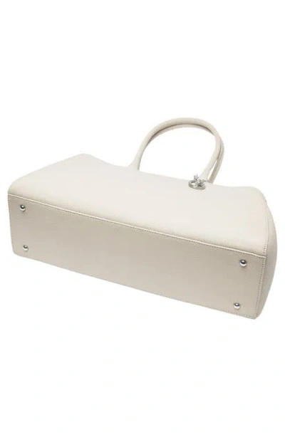 Oryany Harper Leather Shoulder Bag In White