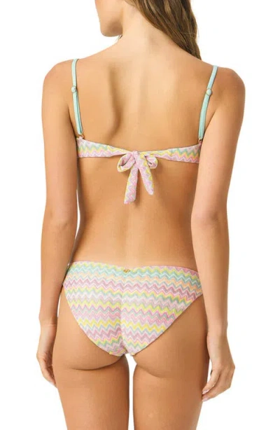 Pq Swim Basic Ruched Bikini Bottoms In Multi