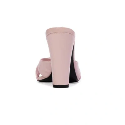 Black Suede Studio Aika 95 Mule In Pink