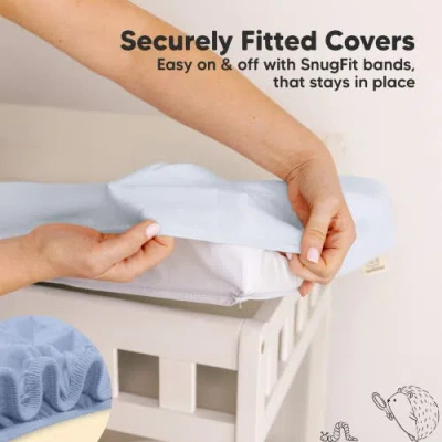 Keababies 2-pack Isla Changing Pad Covers In Blue