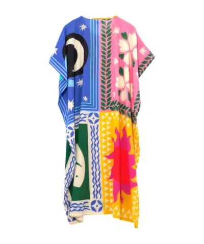 Echo Summer Escape Caftan In Multi