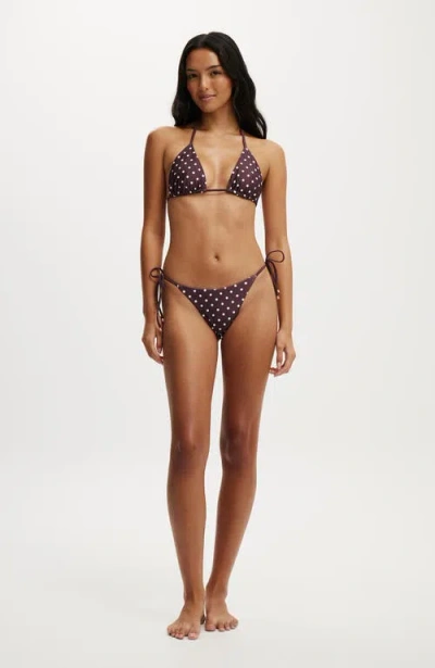 Body String Triangle Bikini Top In Multi