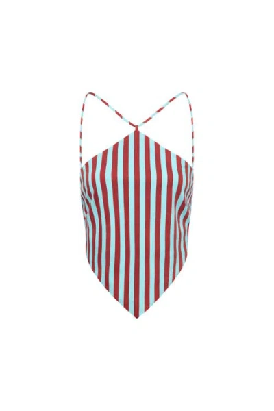 Simonmiller Kit Poplin Tie Top In Multi