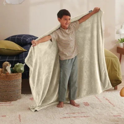 Bare Home Microplush Fleece Throw Blanket In Multi