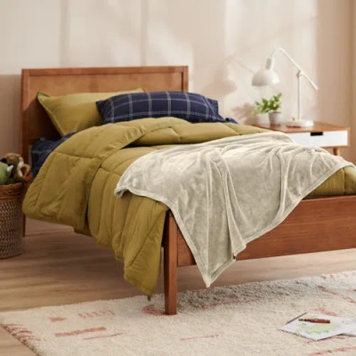 Bare Home Microplush Fleece Throw Blanket In Multi